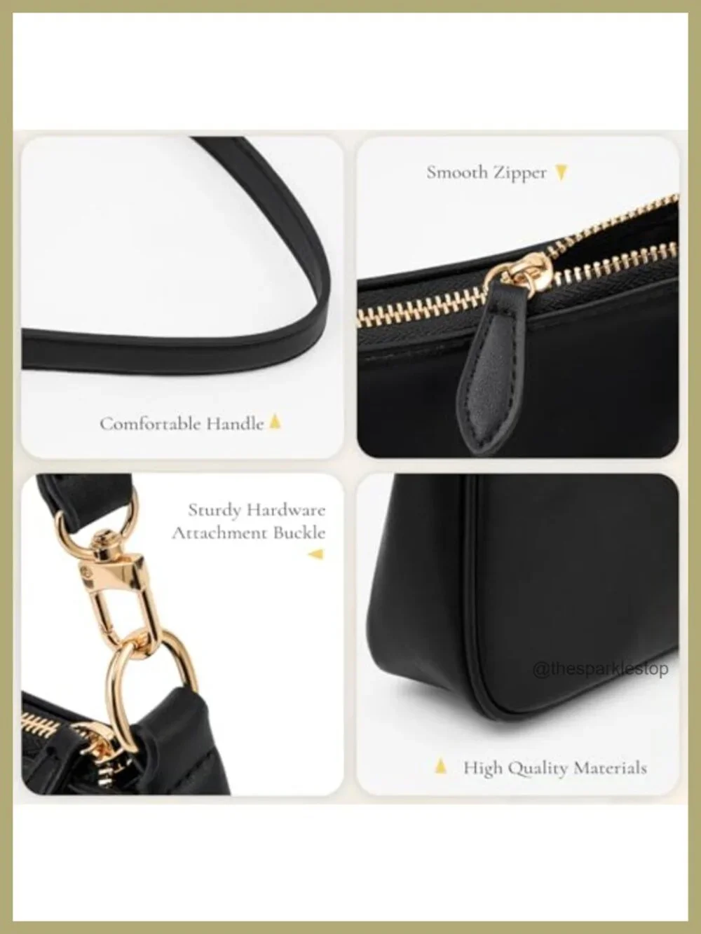 PU Leather Small Hobo Shoulder Purse with Removable Straps